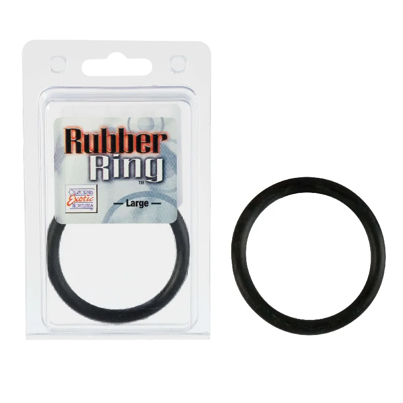 vibrating anal plug with rotating function accessories-Rubber Ring Black Large