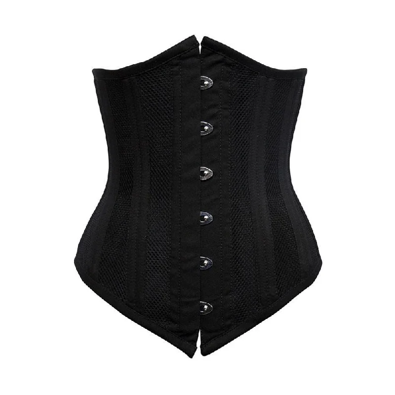 corset with velvet finish-Dakota Longline Waist Training Corset