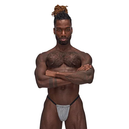 sexy-lingerie-for-seductive-charm-Male Power Sexagon Posing Strap Gray O/S