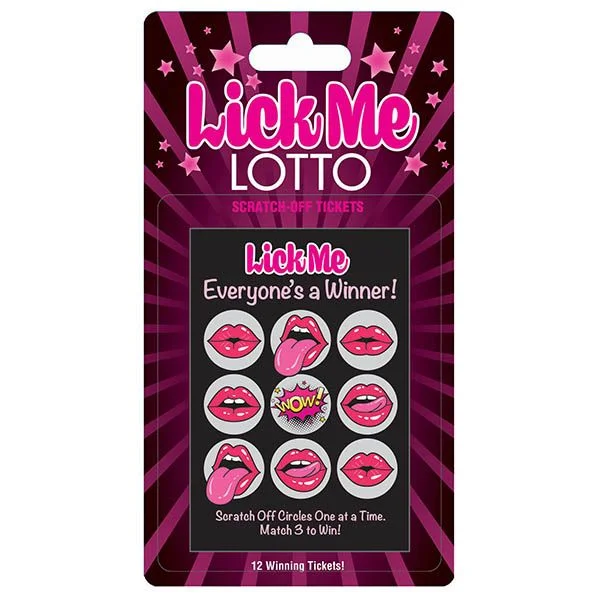 vibrating dildo for couples with extra-long shaft accessories-LICK ME LOTTO SCRATCHER