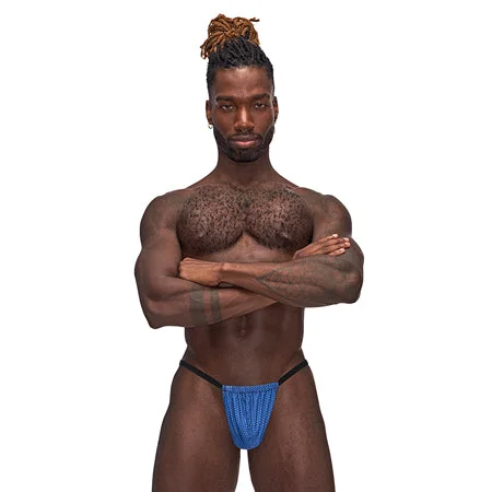 sexy-lingerie-with-robe-set-Male Power Sexagon Posing Strap Royal O/S