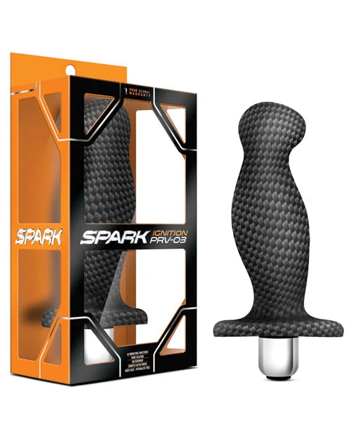 vibrating cock ring for couples play accessories-Blush Spark Ignition - Carbon Fiber