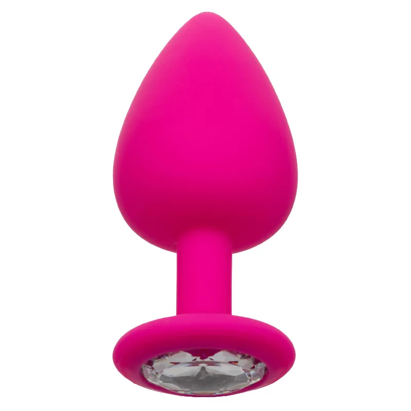 rechargeable vibrating cock ring for men accessories-Cheeky Gems - Pink