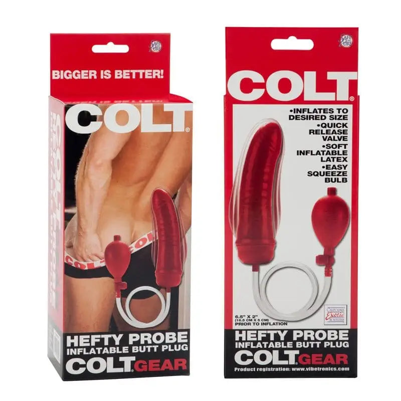 rechargeable vibrating butt plug with customizable settings accessories-Colt Hefty Probe