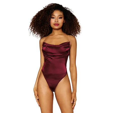 sexy-lingerie-for-tall-women-Dreamgirl Teddy Burgundy M Hanging