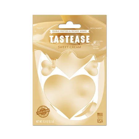 sexy-lingerie-for-alluring-look-Tastease by Pastease Sweet Cream Candy Edible Pasties & Pecker Wraps