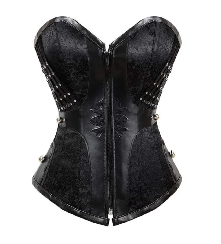 cock sleeve for better sensation accessories-Valentina Brocade Steampunk Overbust Corset