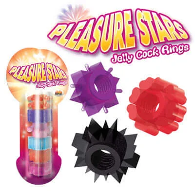 vibrating cock ring for stronger erections accessories-Pleasure Star Penis Rings