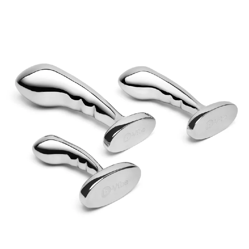 vibrating sex toy for anal and clitoral stimulation accessories-Stainless Steel P-Spot Training Set