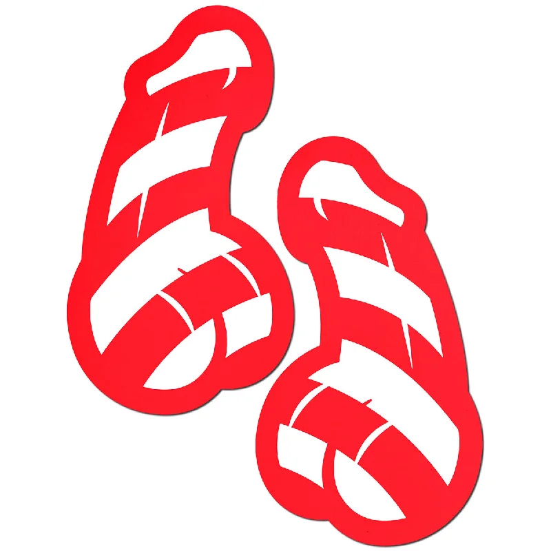 sexy-lingerie-for-bold-romance-Pastease Candy Cane Penis Pasties Red/White