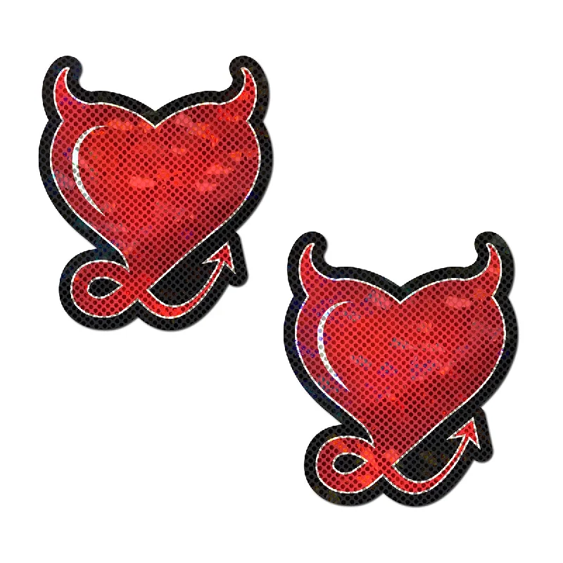 sexy-lingerie-with-mesh-insert-Pastease Glitter Devil Heart Pasties Red