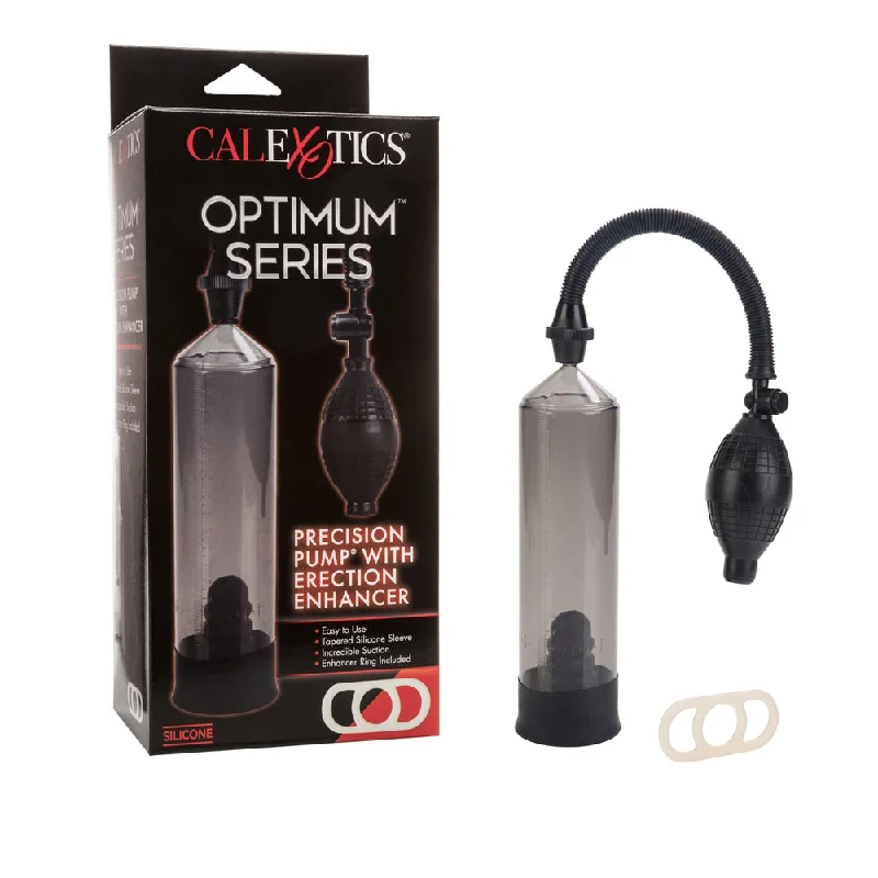 vibrating cock sleeve for enhanced erections accessories-Optimum Series Precision Pump With Erection Enhancer Smoke