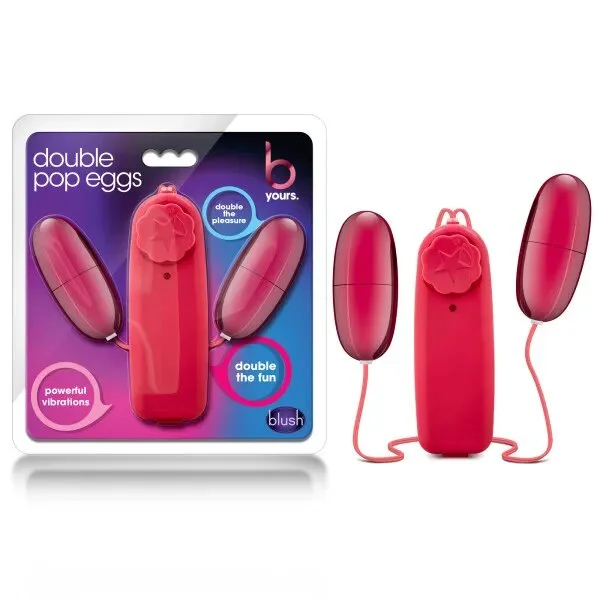 vibrating sex toy for anal pleasure accessories-B YOURS DOUBLE POP EGGS CERISE