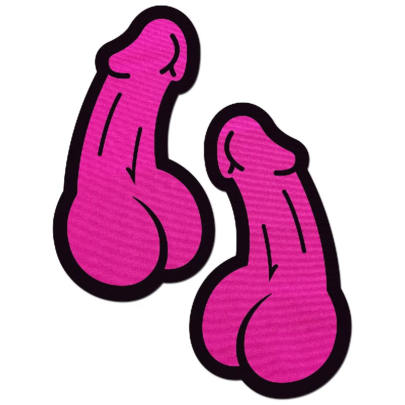 sexy-lingerie-with-slit-details-Pastease Penis Pasties Pink