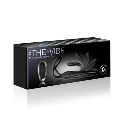 cock sleeve for better sensation accessories-Rocks Off The-Vibe C-Ring and P-Spot Stimulator Black