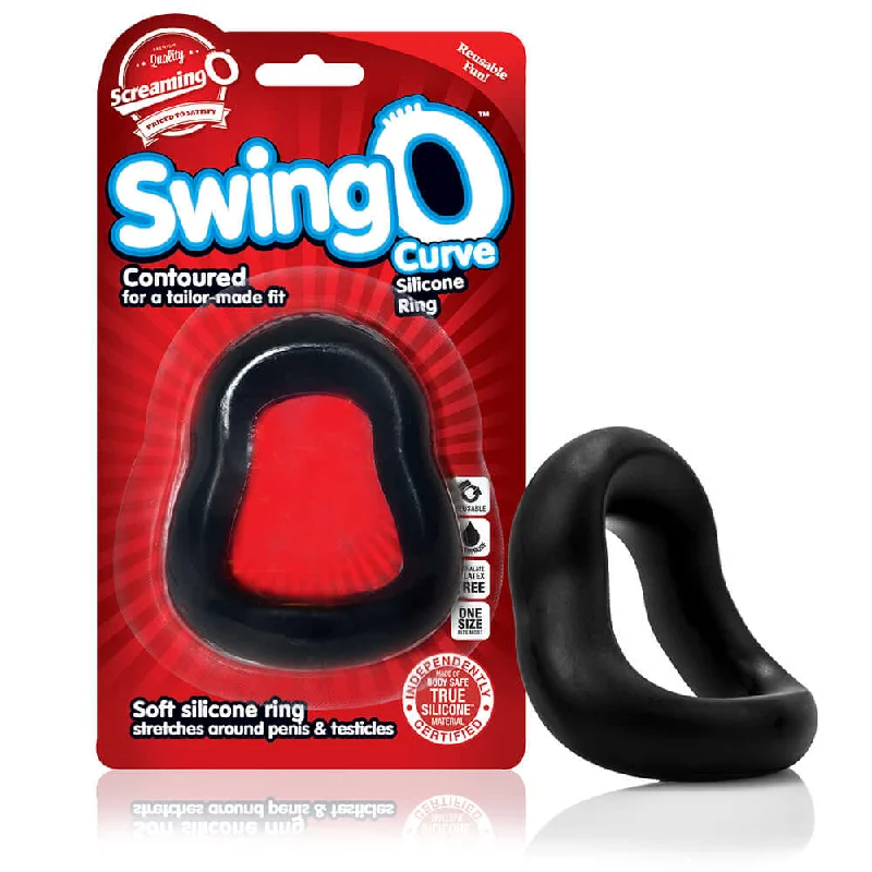 rechargeable vibrating dildo with multiple speeds accessories-Screaming O SwingO Curve: Enhance Your Pleasure with Tailored Fit