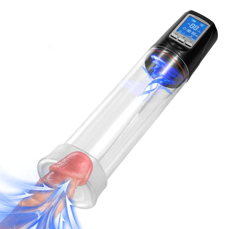 vibrating cock ring for enhancing sensation accessories-Strom Automatic 2 Suction Modes Vacuum Penis Pump LCD