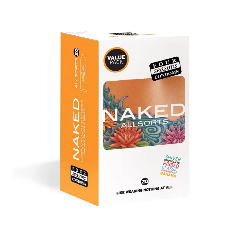 vibrating sex toy for men with adjustable settings accessories-4 SEASONS NAKED ALLSORTS 20 PACK