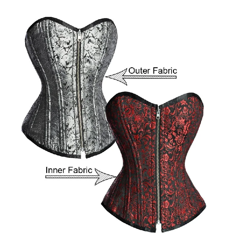 corset with metallic panels-Egypt Reversible Waist Training Corset