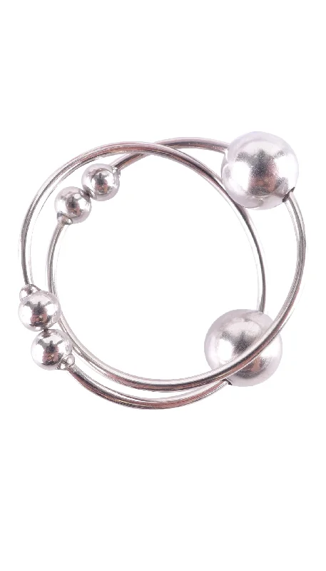 vibrating finger toy for deep stimulation accessories-Fetish Fantasy Series Nipple Bull Rings - Silver