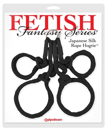 vibrating cock sleeve for faster orgasm accessories-Fetish Fantasy Series Japanese Silk Rope Hogtie -  Black