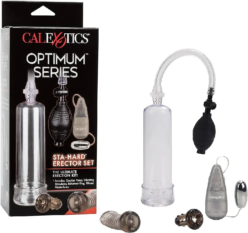 vibrating butt plug with wireless control accessories-Calexotics Sta-Hard Erector Set Suction Pump for Men