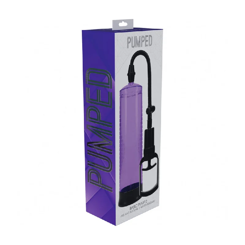 vibrating cock ring for enhanced intimacy accessories-Pumped Basic Pump 2 Water Resistant Purple