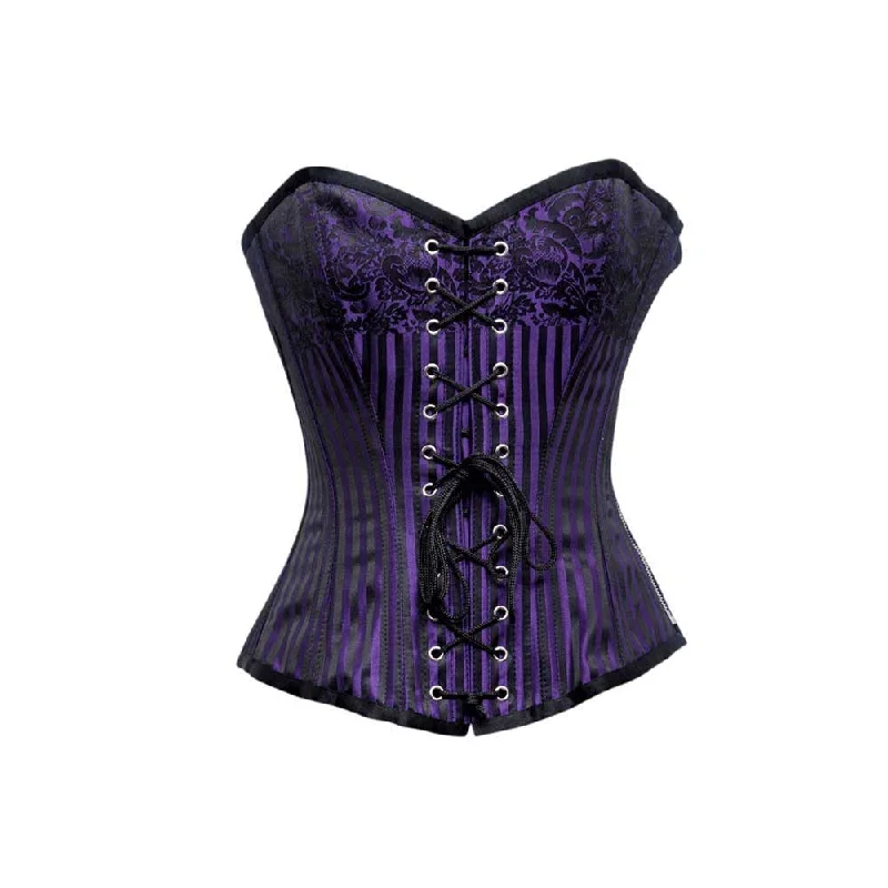 corset with asymmetrical curves-Cattleya Custom Made Corset