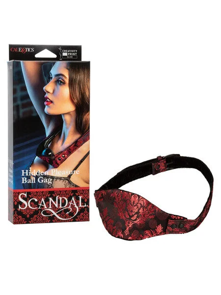 vibrating dildo with easy-to-use remote control accessories-SCANDAL HIDDEN PLEASURE BALL GAG