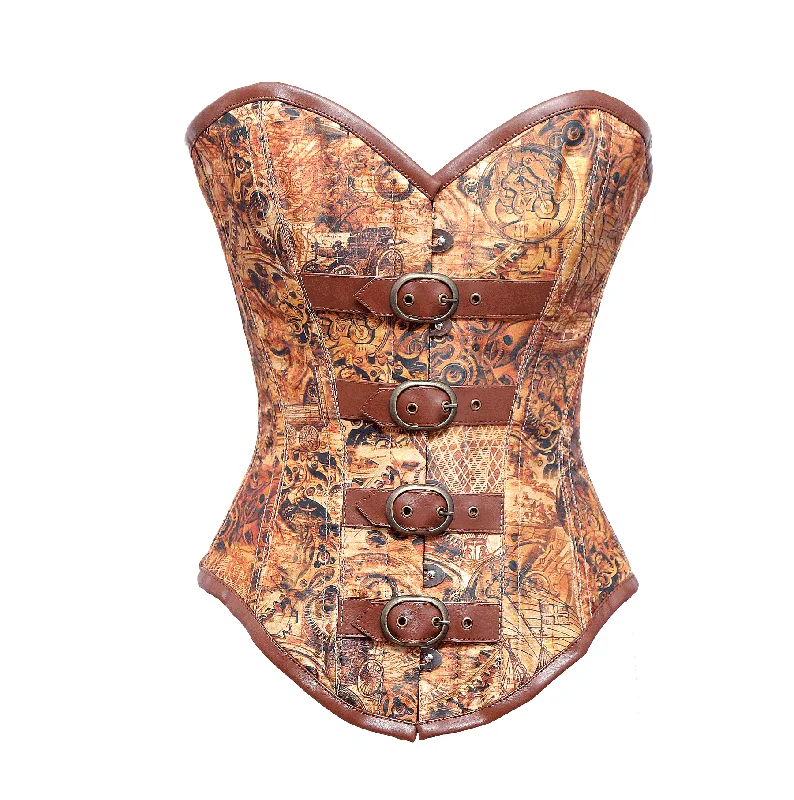 vibrating sex toy for couples with adjustable intensity accessories-Brie Steampunk Overbust Corset