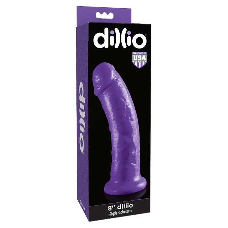 vibrating massager for intimate pleasure accessories-Dillio Purple - 8 Inch Dillio