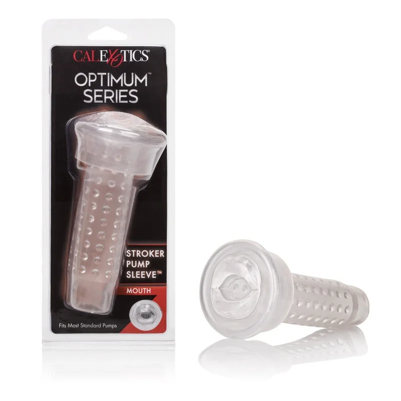 vibrating cock ring for stronger pleasure accessories-Optimum Stroker Pump Replacement Sleeve Mouth by Cal Exotics