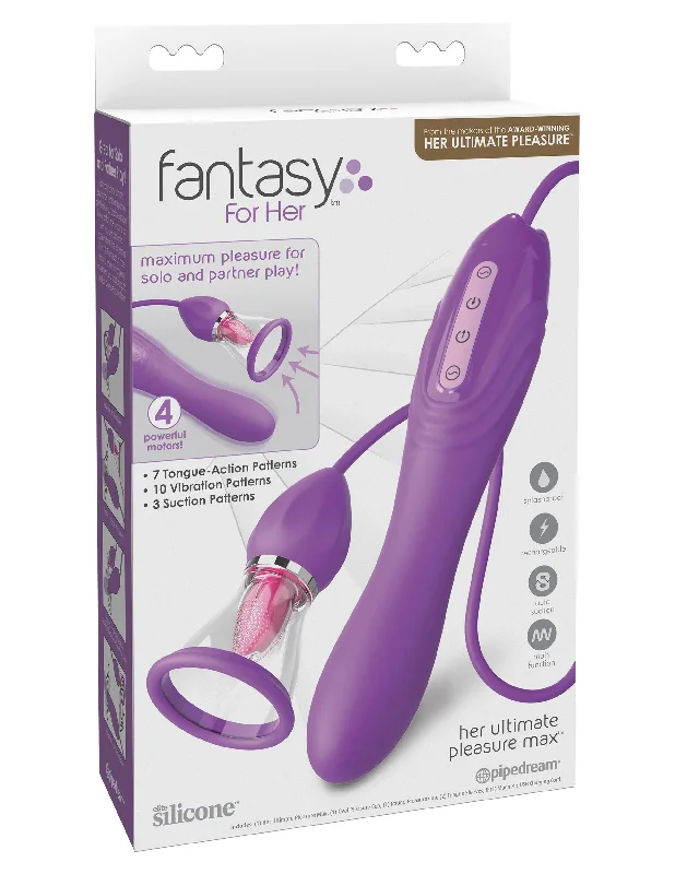 vibrating anal toy for travel accessories-Her Ultimate Pleasure Max - Purple