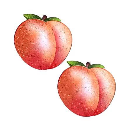 sexy-lingerie-with-unlined-Pastease Peach: Fuzzy Sparkling Georgia Peaches Nipple Pasties