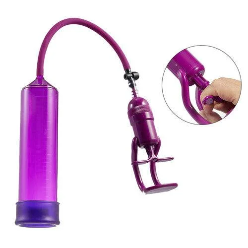 vibrating massaging toy for couples accessories-BestGSpot - Purple Penis Enlargement Pump with Trigger Purple Chamber Tight Seal