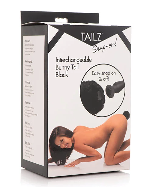 vibrating butt plug for targeted anal stimulation accessories-Tailz Interchangeable Bunny Tail