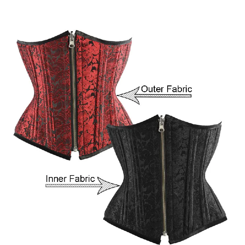 corset with plunging curves-Dulce Reversible Waist Training Corset