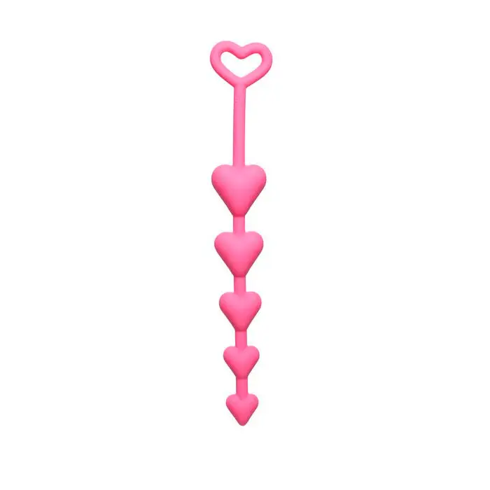 vibrating anal toy with textured silicone coating accessories-All Heart