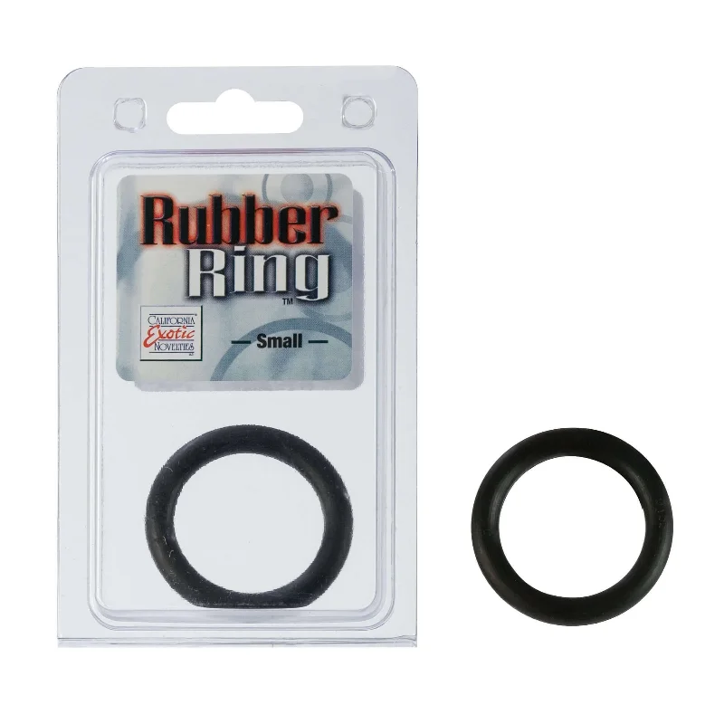 silicone-based vibrating toy accessories-Rubber Ring Black Small