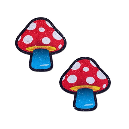 sexy-lingerie-with-plunging-Pastease Mushroom: Colorful Shroom Nipple Pasties