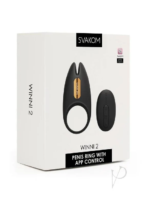 vibrating massaging toy for couples accessories-Winni 2: The Ultimate Bluetooth-Enabled Vibrating Ring by SVAKOM