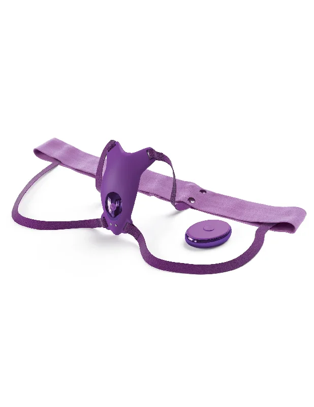 vibrating prostate massager for deep stimulation accessories-Ultimate Butterfly Strap-on - Purple