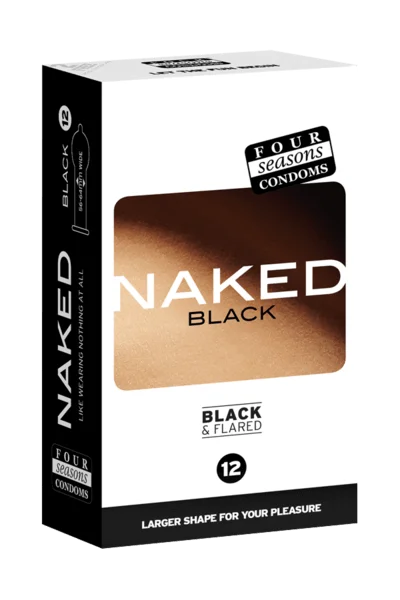 vibrating dildo for couples with app control accessories-4 SEASONS NAKED BLACK 12 PACK