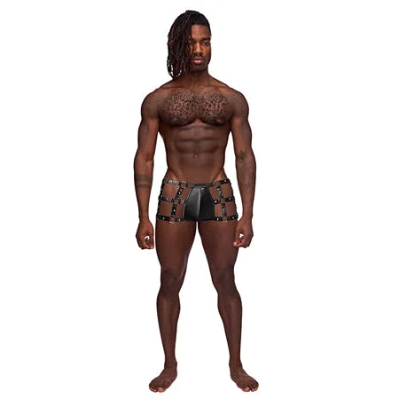 sexy-lingerie-with-bows-Male Power Fetish Vulcan Black L/XL