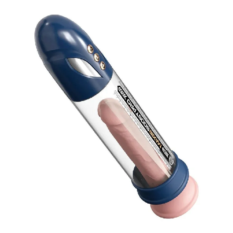 vibrating dildo for solo exploration accessories-Pump Worx Max Boost Pro Flow Automatic Waterproof Penis Pump