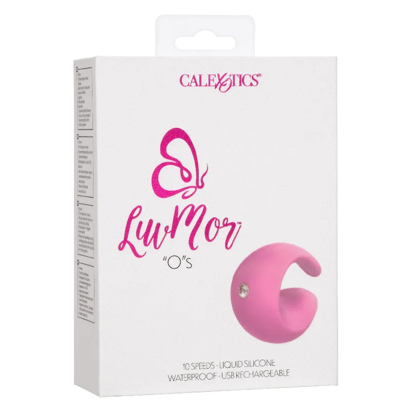 vibrating cock ring with adjustable functions accessories-Luvmor "O"s - Pink