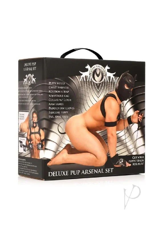 vibrating sex toy for couples with adjustable intensity accessories-Ms Deluxe Pup Arsenal Set