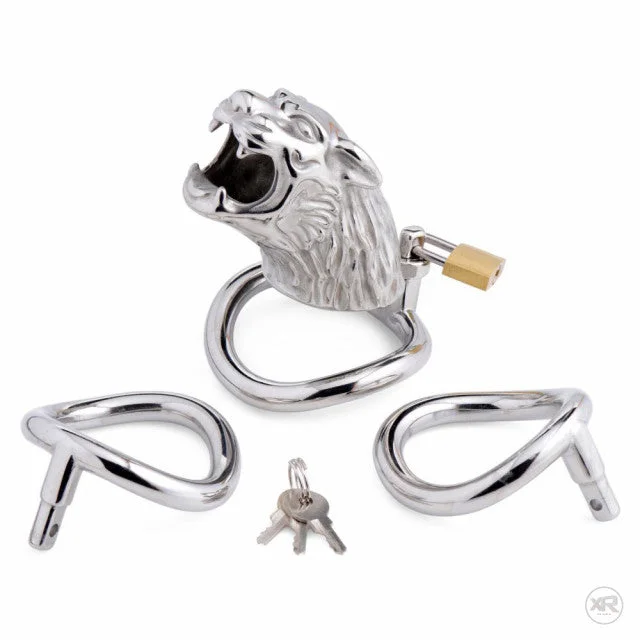 vibrating anal toy for travel accessories-Tiger King Chastity Cage by XR