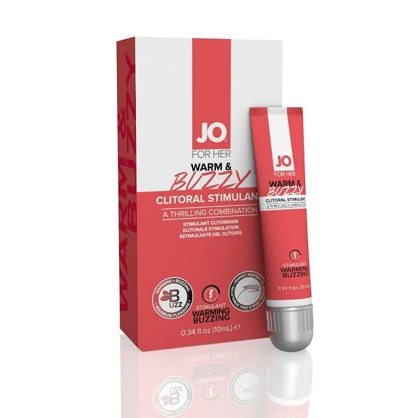 vibrating cock ring for enhanced intimacy accessories-JO CLITORAL GEL WARM & BUZZY 10ML