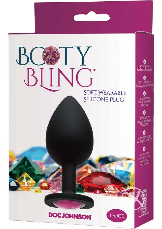 vibrating massager for intimate massage accessories-Booty Bling Large Pink: Enhance Your Intimate Play with Radiant Elegance